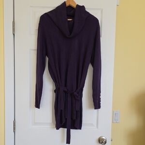 Addition Elle Purple Cowl Neck Sweater
